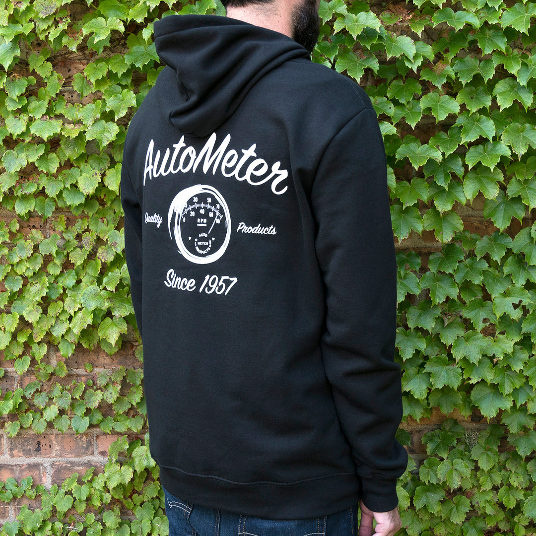 ZIP HOODIE ADULT LARGE BLACK VINTAGE