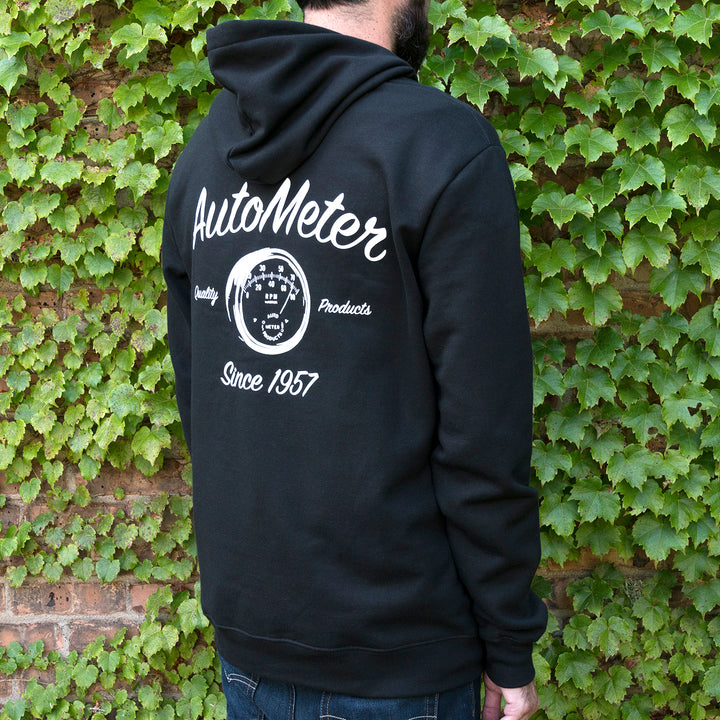 ZIP HOODIE ADULT XXLARGE BLACK VINTAGE
