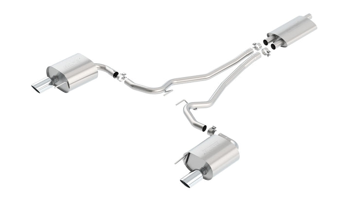 2015-2019 Ford Mustang 2.3L EcoBoost Cat-Back Exhaust System EC-Type Approved Touring