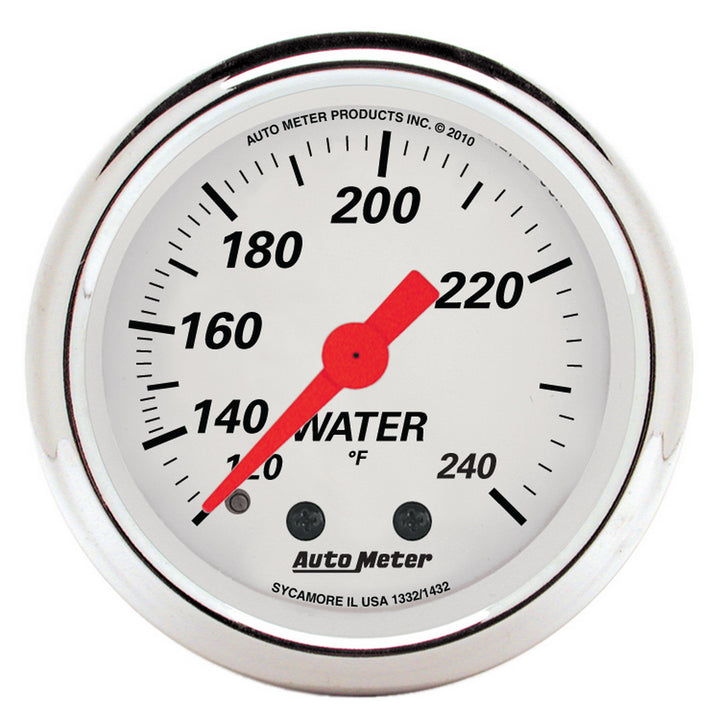 2-1/16 In. WATER TEMPERATURE 120-240 Fahrenheit ARCTIC WHITE