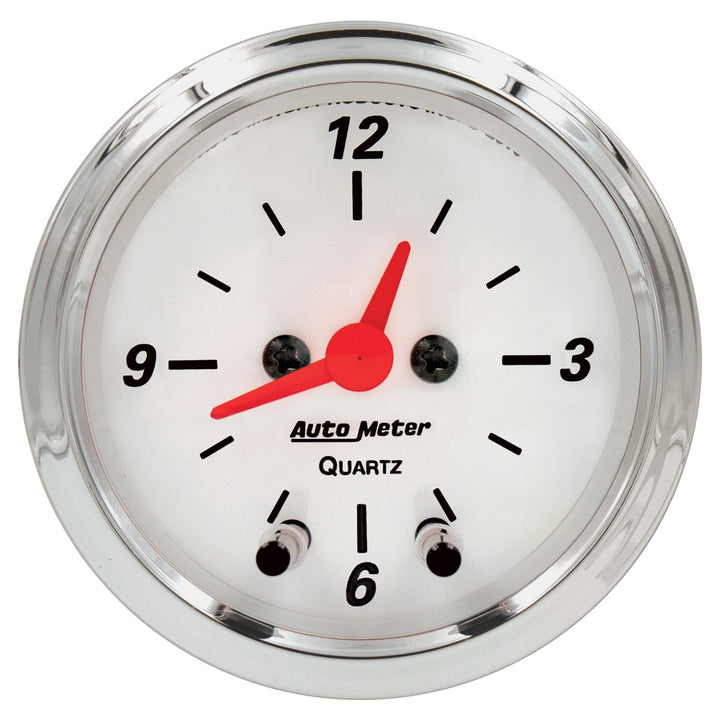 2-1/16 In. CLOCK 12 HOUR ARCTIC WHITE