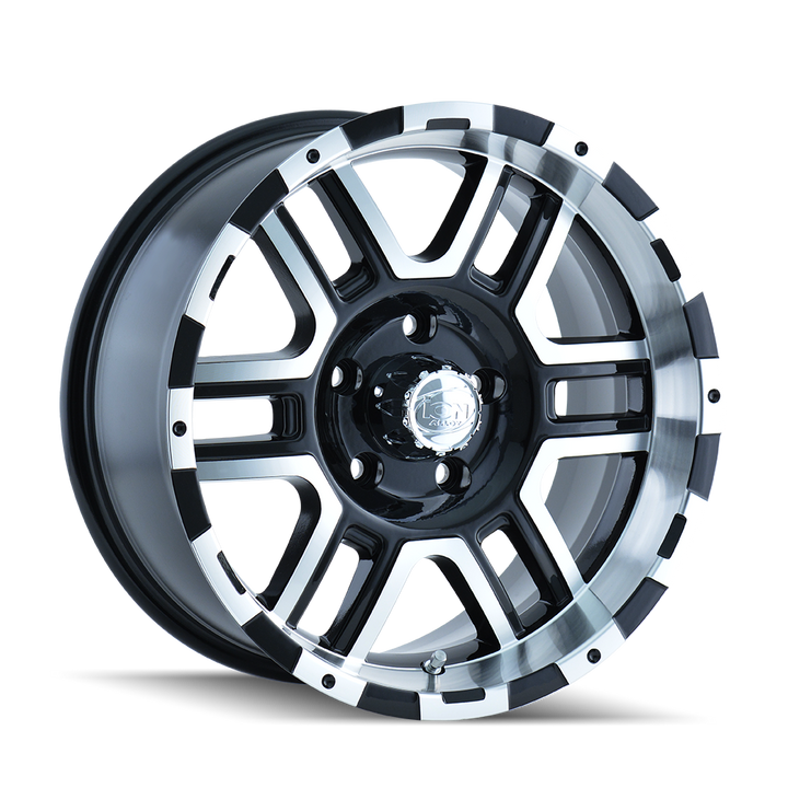 ION 179 SATIN BLACK MACHINED 16X8 5-135 10MM 87MM 179-6835B