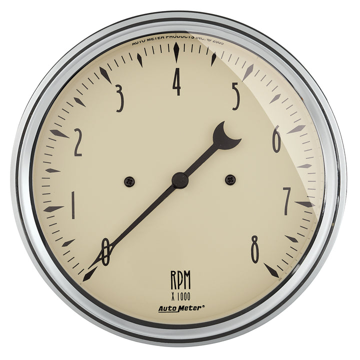 5 In. IN-DASH TACHOMETER 0-8000 RPM ANTIQUE BEIGE