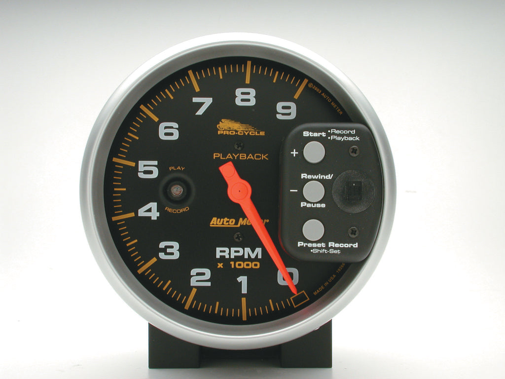 5 In. TACHOMETER 0-9000 RPM BLACK PRO-CYCLE – NoLimit Accessories Inc.