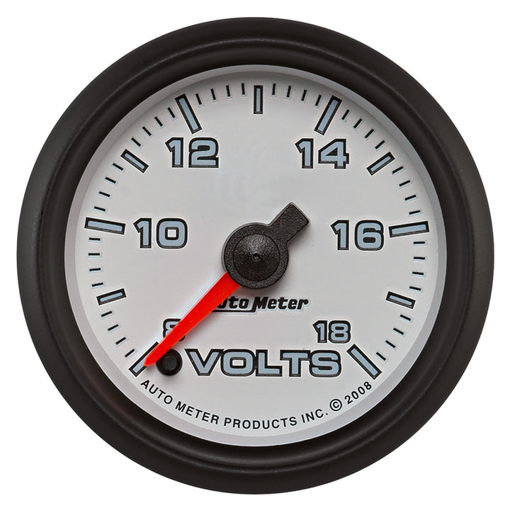 2-1/16 In. VOLTMETER 8-18V WHITE PRO-CYCLE