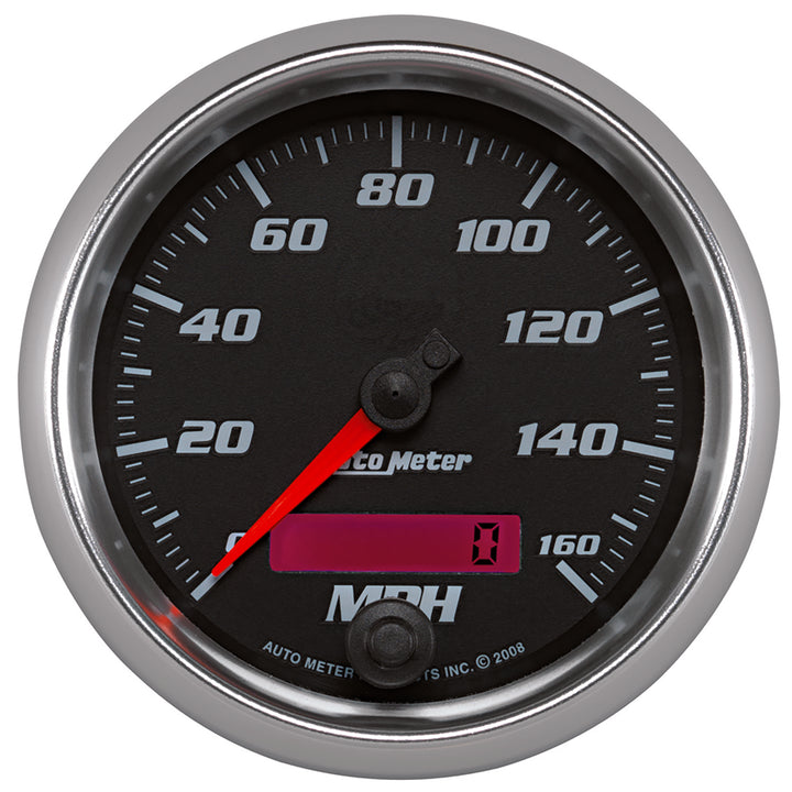 3-3/8 In. SPEEDOMETER 0-160 MPH BLACK PRO-CYCLE