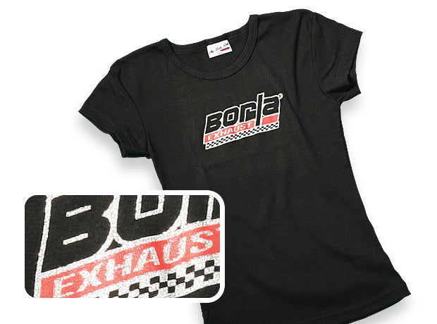 Womenfts Checkered Black Scoop Neck T-Shirt - Small