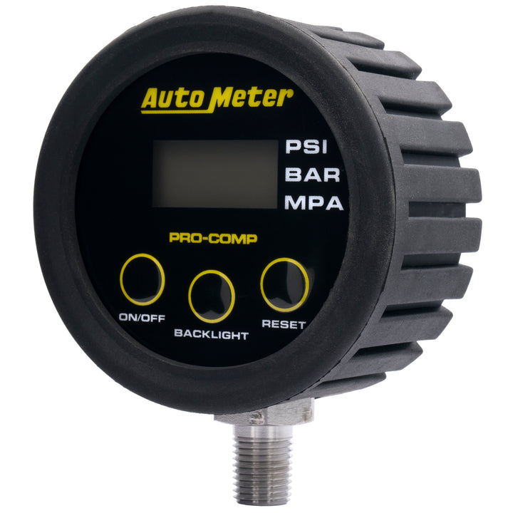 GAUGE HEAD ONLY TIRE PRESS 50 PSI / 3.45 BAR RACE DIGITAL BACKLIT W/ MEM PRO-COMP