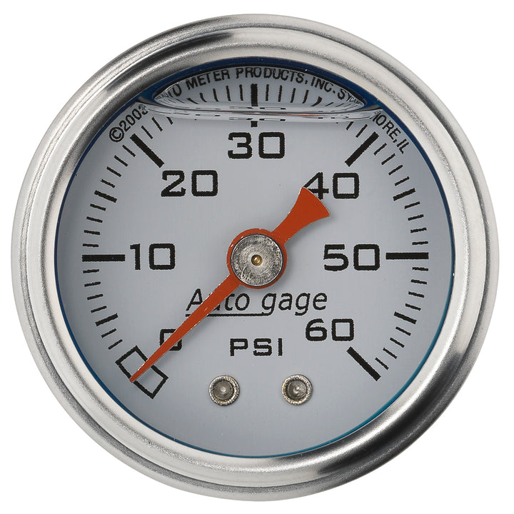 1-1/2 In. PRESSURE 0-60 PSI WHITE