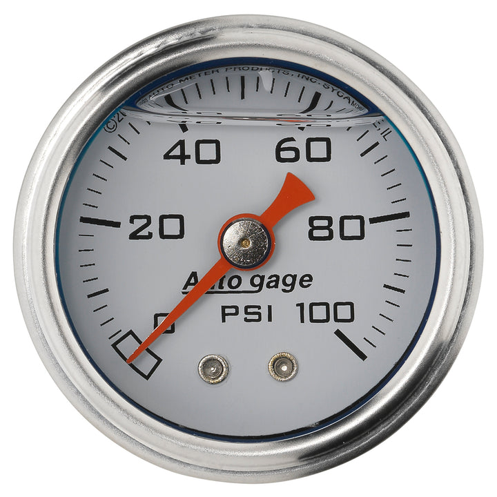 1-1/2 In. PRESSURE 0-100 PSI WHITE