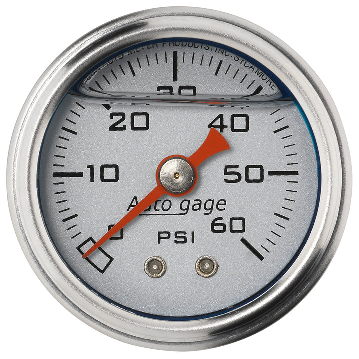 1-1/2 In. PRESSURE 0-60 PSI SILVER