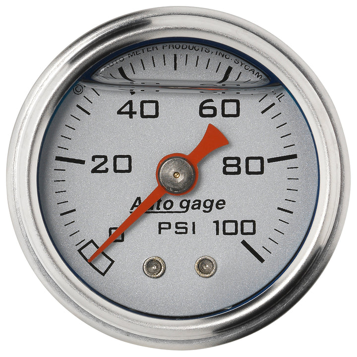 1-1/2 In. PRESSURE 0-100 PSI SILVER