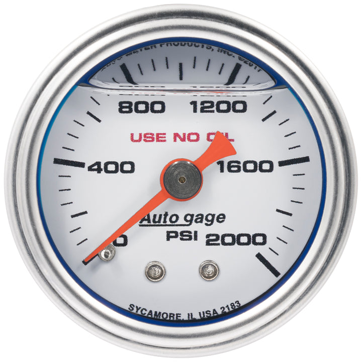 1-1/2 In. PRESSURE 0-2000 PSI WHITE