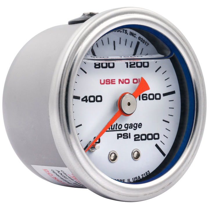 1-1/2 In. PRESSURE 0-2000 PSI WHITE