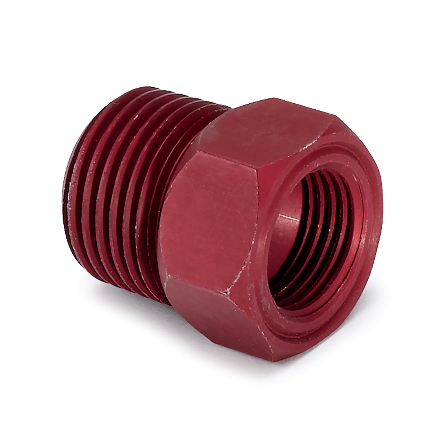 FITTING ADAPTER 1/2-1/16 In. NPT MALE ALUMINUM RED FOR MECH. TEMP. GAU ...