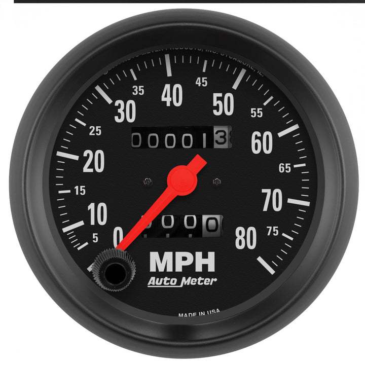 3-3/8 In. SPEEDOMETER 0-80 MPH Z-SERIES