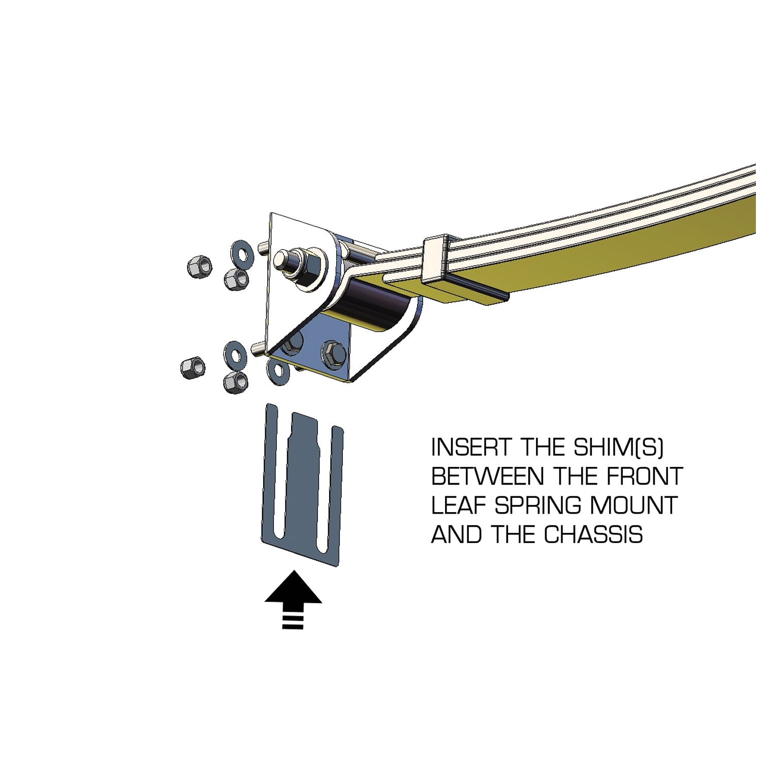Hotchkis Sport Suspension Leaf Spring Shim Kit Leaf Spring Thrust Shim ...