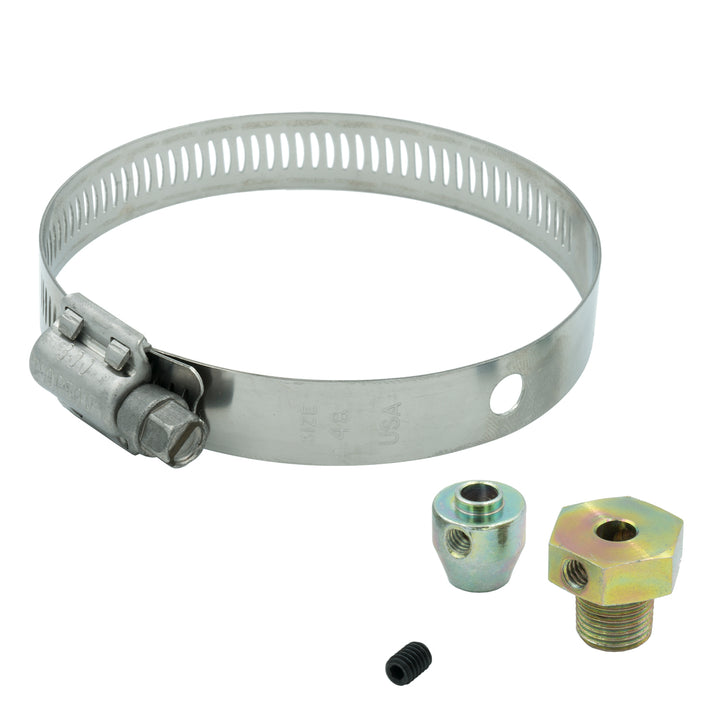 FITTING KIT THERMOCOUPLE 1/8NPT MALE W/ SET SCREW &amp; BAND CLAMP STEEL