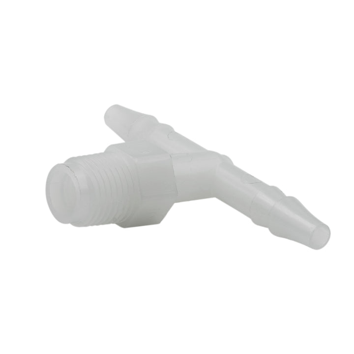 FITTING TEE 1/4 In. HOSE BARB TO 1/8 In. NPT MALE PLASTIC