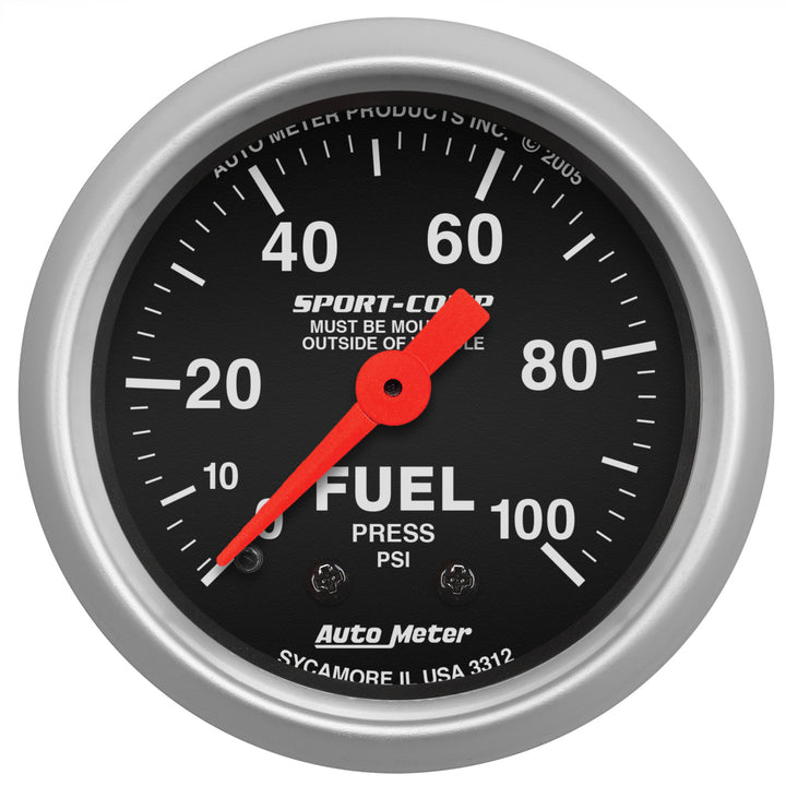 2-1/16 In. FUEL PRESSURE 0-100 PSI SPORT-COMP
