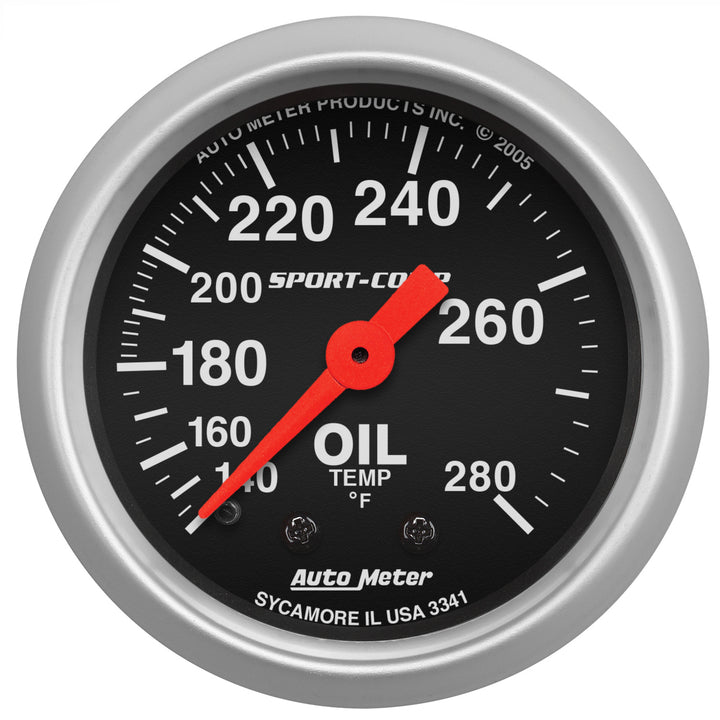 2-1/16 In. OIL TEMPERATURE 140-280 Fahrenheit SPORT-COMP