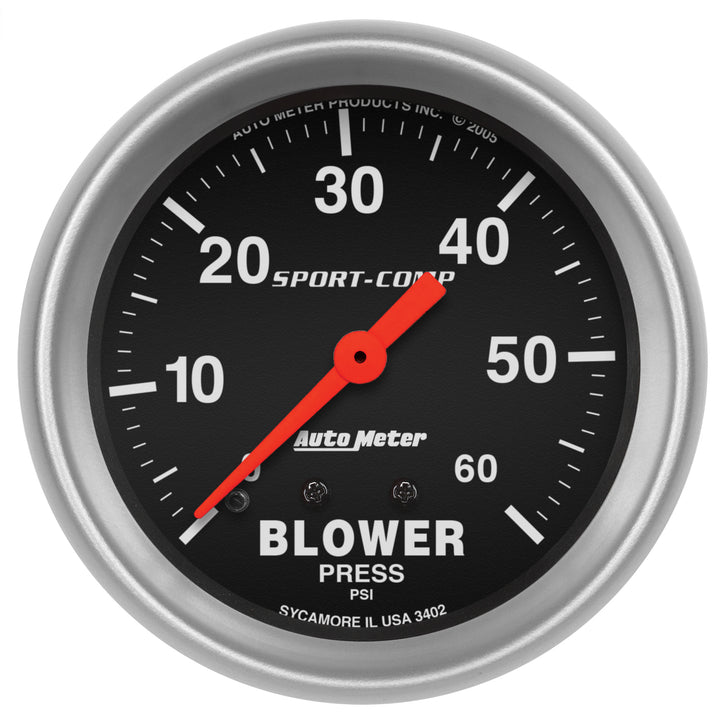 2-5/8 In. BLOWER PRESSURE 0-60 PSI SPORT-COMP