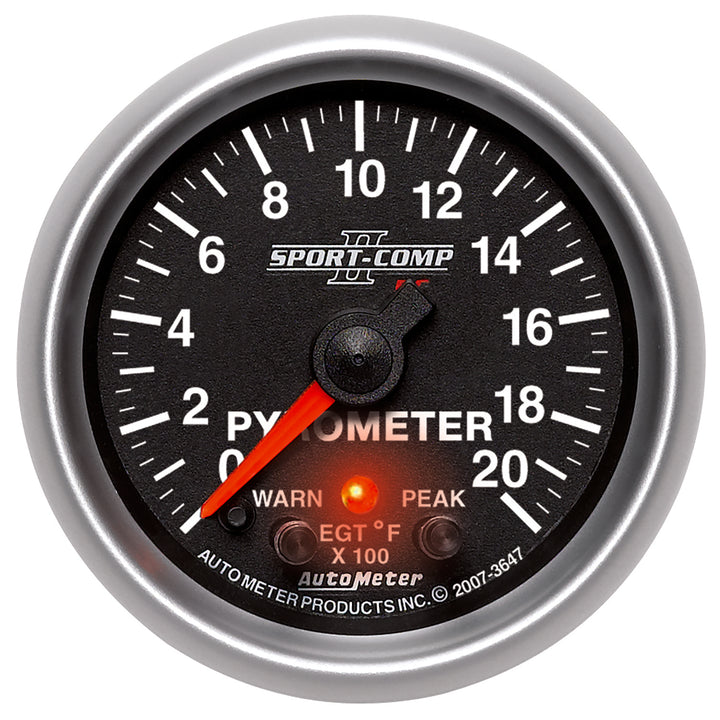 2-1/16 In. PYROMETER 0-2000 Fahrenheit SPORT-COMP II