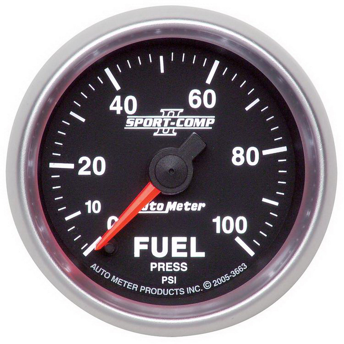 2-1/16in FUEL PRESSURE 0-100 PSI SPORT-COMP II – NoLimit Accessories Inc.
