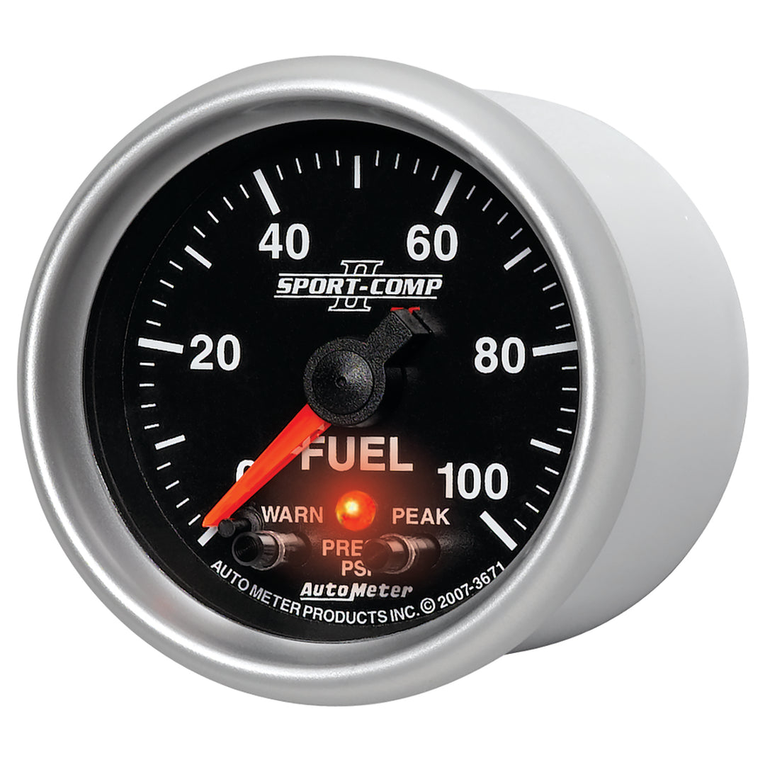 2-1/16 In. FUEL PRESSURE 0-100 PSI SPORT-COMP II