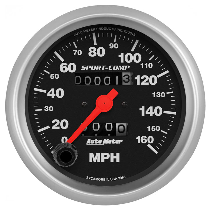 3-3/8 In. SPEEDOMETER 0-160 MPH SPORT-COMP
