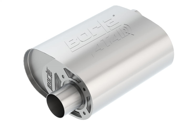 CrateMuffler Muffler Ford Coyote 5.0L V8 Moderate Output 2.5 In. Offset Inlet/ 2.5 In. Offset Outlet ATAK