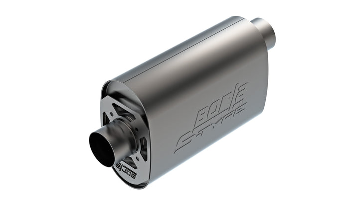 CrateMuffler  Chevrolet LS3 6.2L V8 Stock Output 3 In. Offset/Center 14 In.x6 In.x10.34 In. S-Type Part 