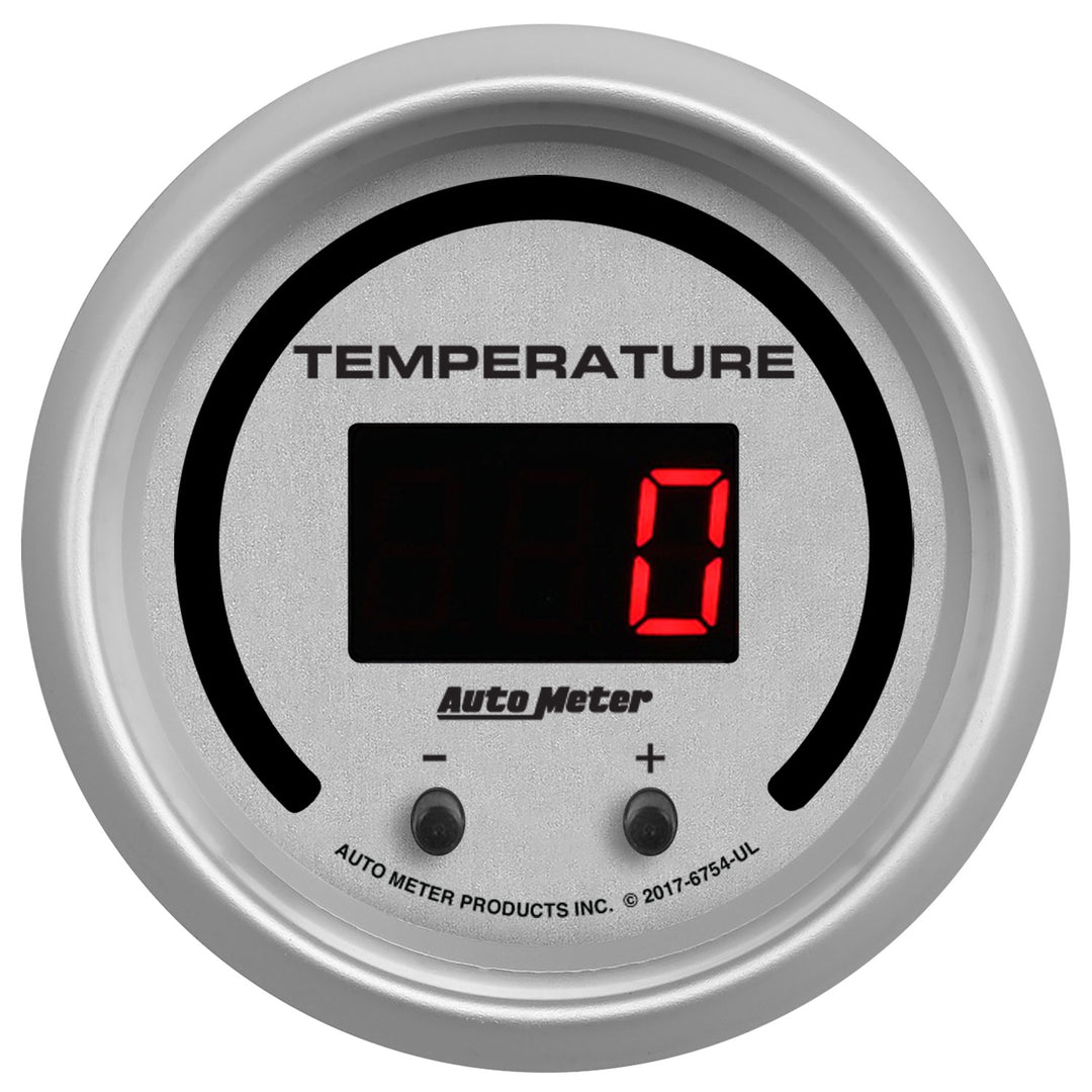 GAUGE  FLUID TEMPERATURE  2 1/16"  2 CHAN  SELECTABLE  ULTRA-LITE ELITE DIGITAL