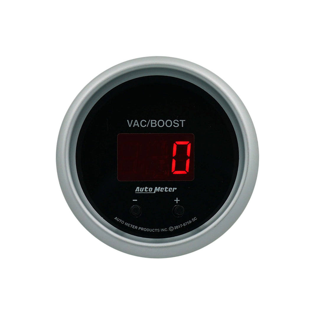 GAUGE  VAC/BOOST  2 1/16"  TWO CHANNEL  SELECTABLE  SPORT-COMP ELITE DIGITAL