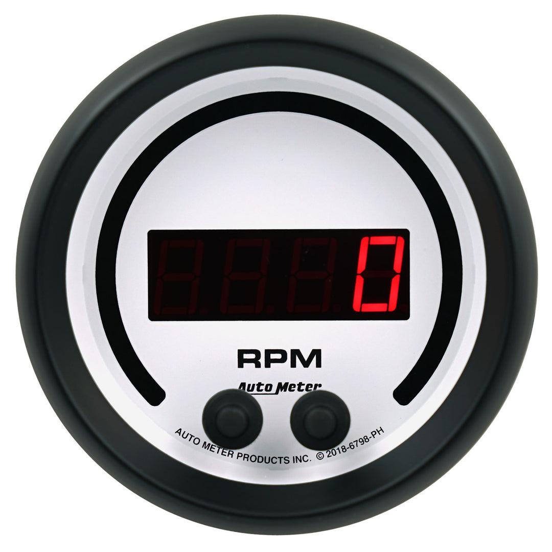 GAUGE  TACHOMETER  3 3/8"  16K RPM  IN-DASH  PHANTOM ELITE DIGITAL
