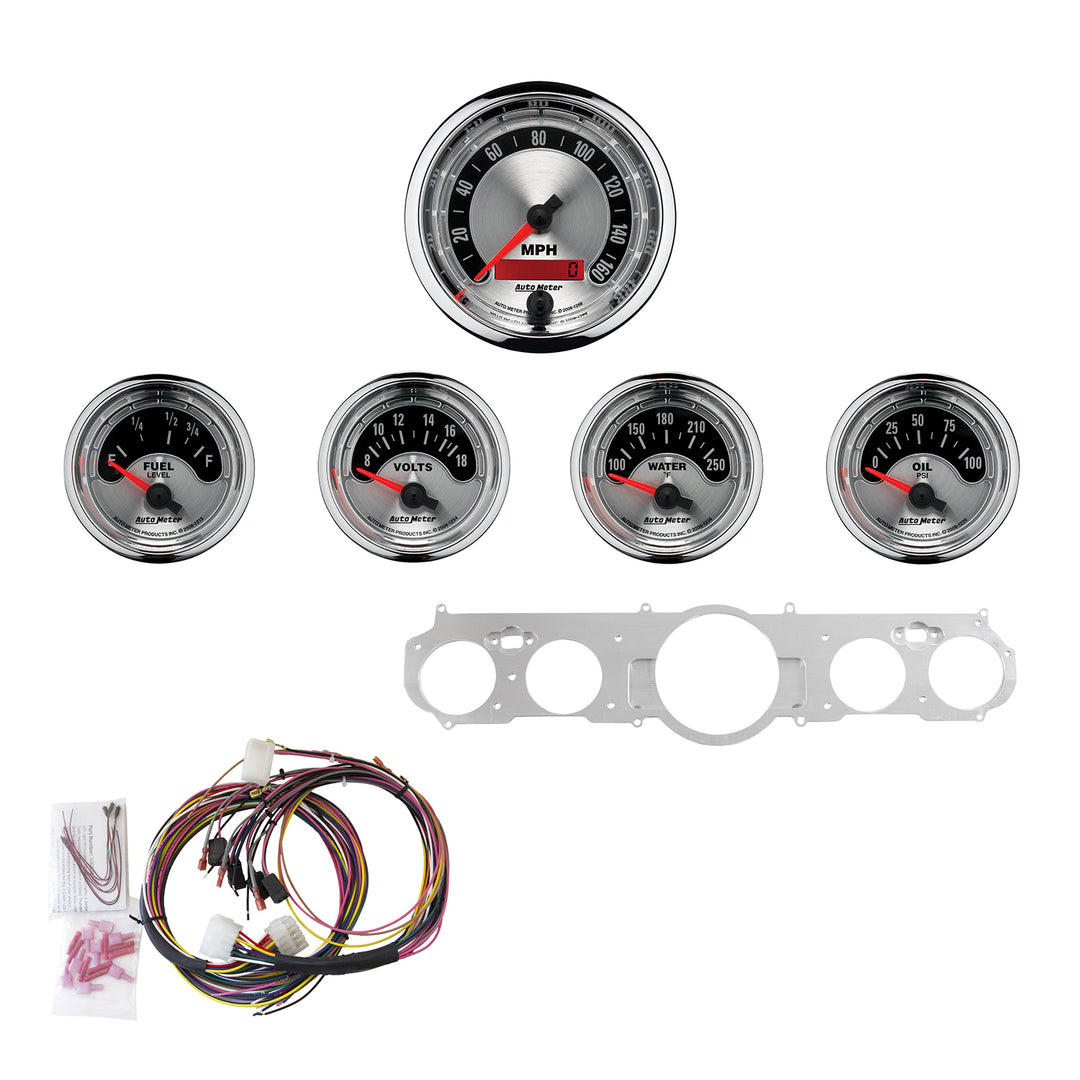 5 GAUGE DIRECT-FIT DASH KIT MUSTANG 65-66 AMERICAN MUSCLE