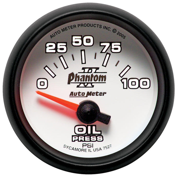2-1/16 In. OIL PRESSURE 0-100 PSI PHANTOM II
