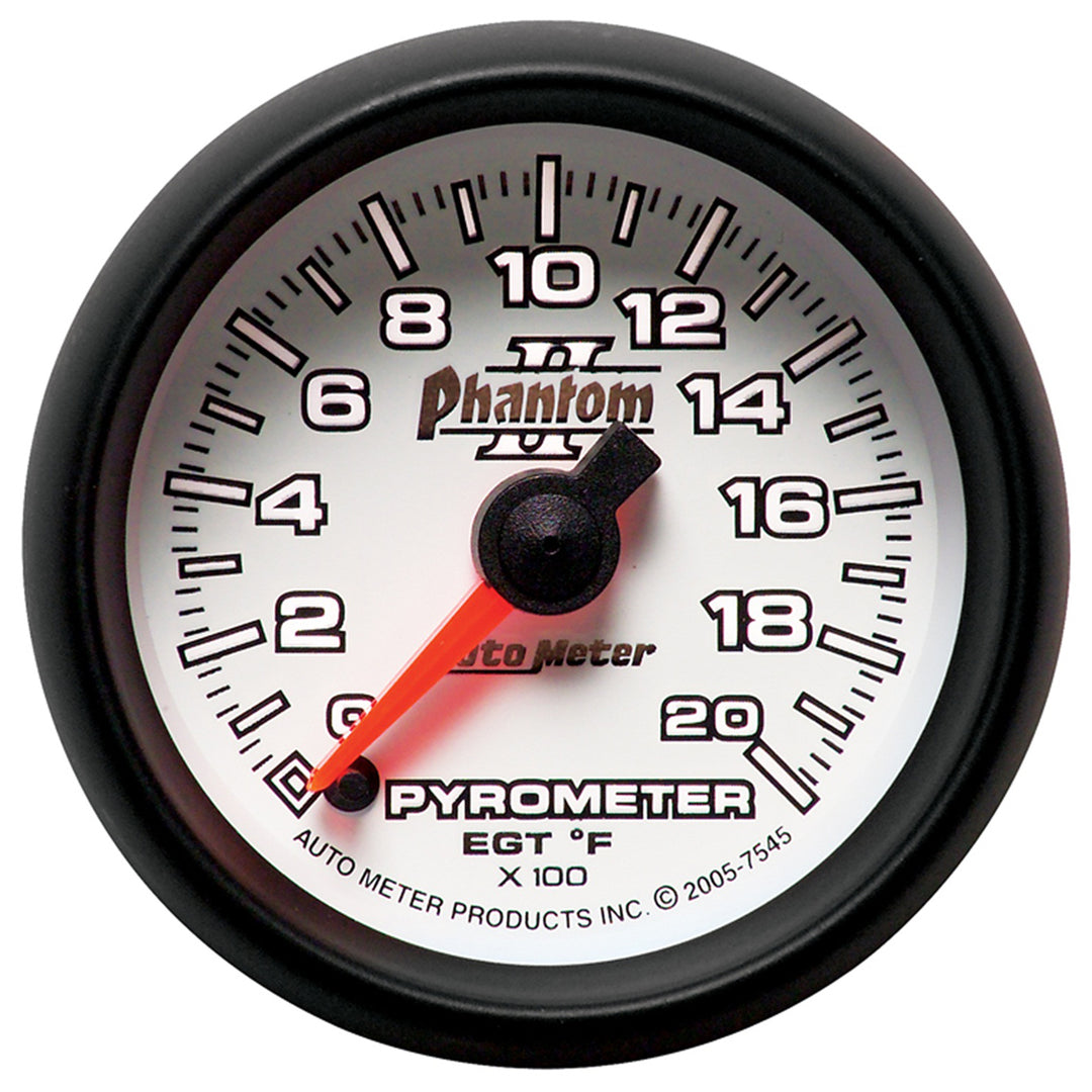 2-1/16 In. PYROMETER 0-2000 Fahrenheit PHANTOM II