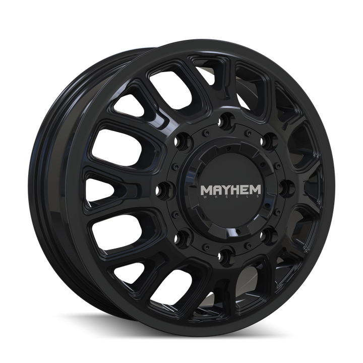MAYHEM COGENT DUALLY 8107D GLOSS BLACK 17X6.5 8-165.1 125MM 121.3MM