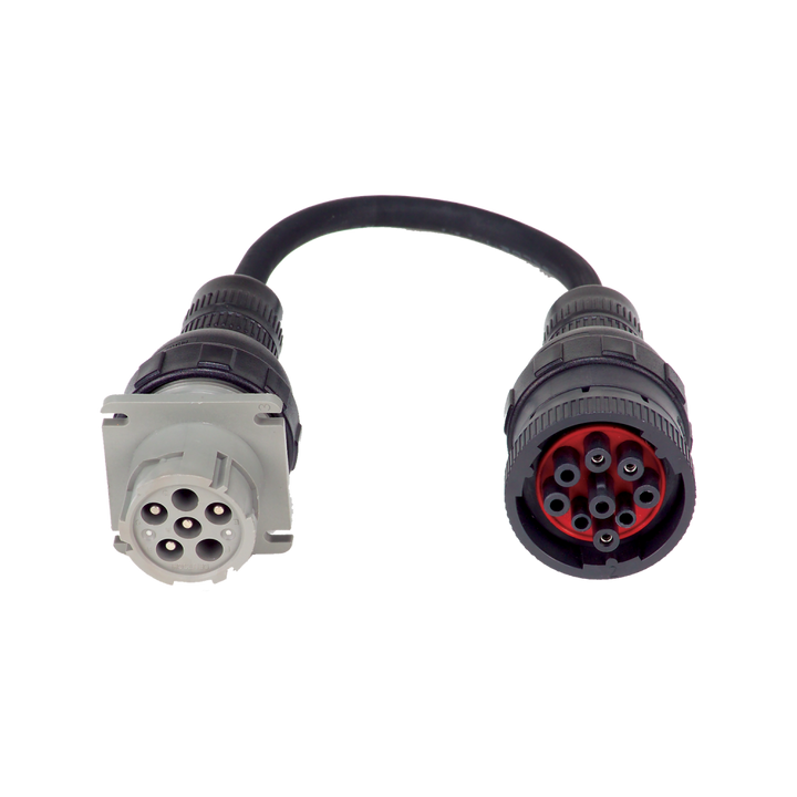 AC25; 6-Pin To 9-Pin Adapter For Connecting The AC-26 To Heavy-Duty Vehicles That Have 9 Pins