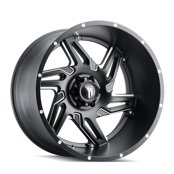 SPURS (AT186) SATIN BLACK MILLED
