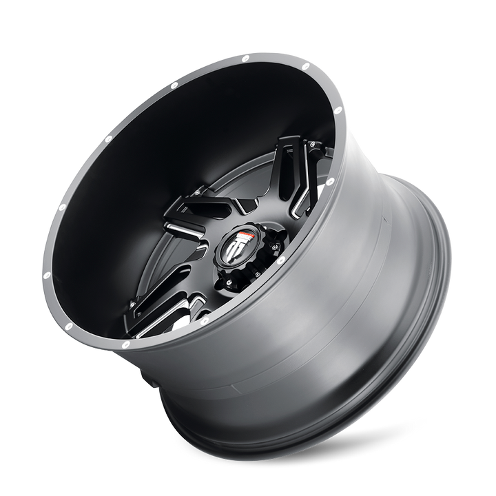 SPURS (AT186) SATIN BLACK MILLED