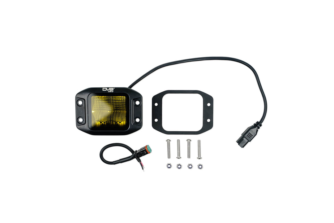 AMBER FLUSH MOUNT POD LIGHT