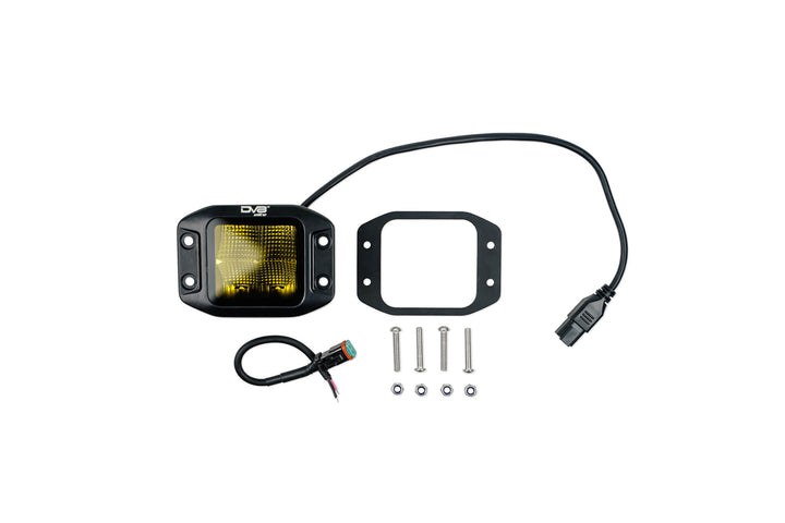 AMBER FLUSH MOUNT POD LIGHT
