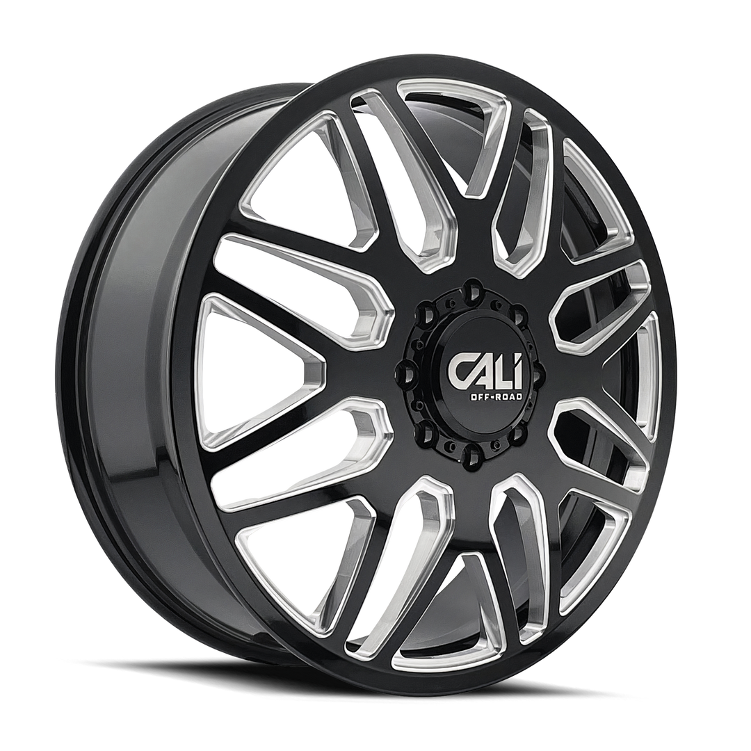 CALI OFFROAD INVADER DUALLY (9115D) GLOSS BLACK MILLED - 9115D-22879BMF115