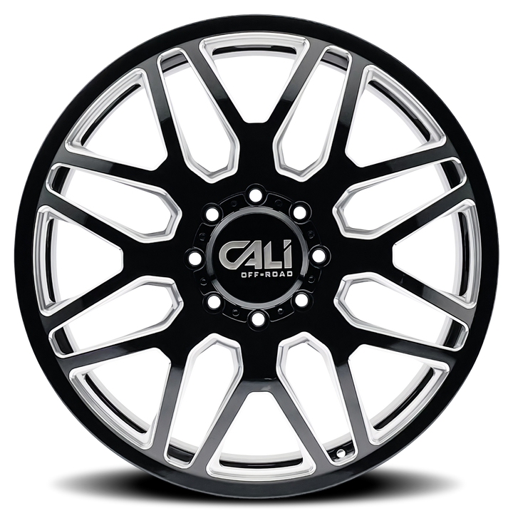 CALI OFFROAD INVADER DUALLY (9115D) GLOSS BLACK MILLED - 9115D-22881BMF115