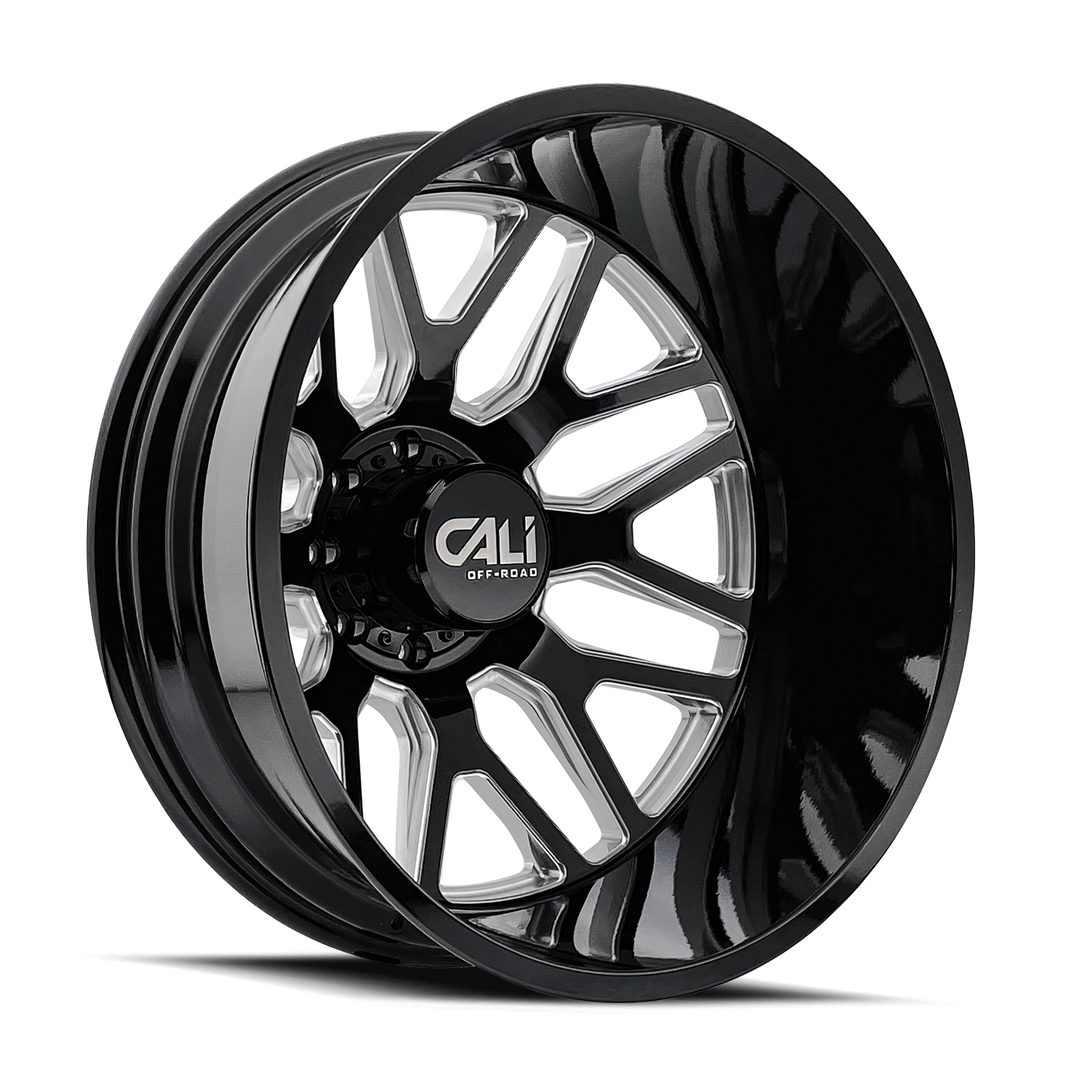 CALI OFFROAD INVADER DUALLY (9115D) GLOSS BLACK MILLED - 9115D-22877BMR232