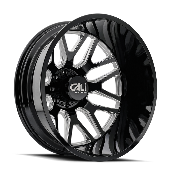 CALI OFFROAD INVADER DUALLY (9115D) GLOSS BLACK MILLED - 9115D-24881BMR232