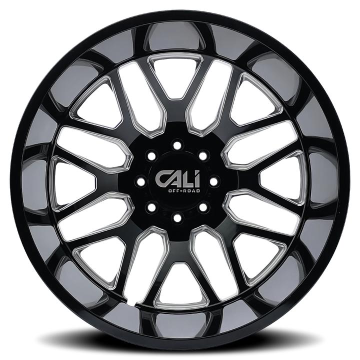 CALI OFFROAD INVADER DUALLY (9115D) GLOSS BLACK MILLED - 9115D-22879BMR192