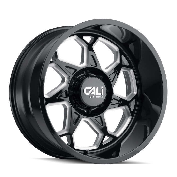 CALI OFFROAD SEVENFOLD (9111) GLOSS BLACK MILLED - 9111-2236BM